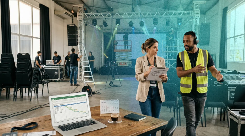 Aprenda como organizar um evento do zero, do planejamento à venda de ingressos, com um passo a passo prático para evitar erros e ganhar controle.