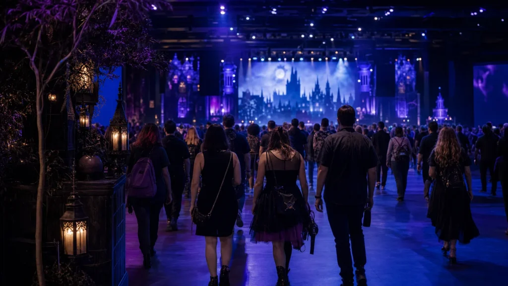 Fãs chegam à Dreamshine Con em um ambiente inspirado em Mystic Falls.
